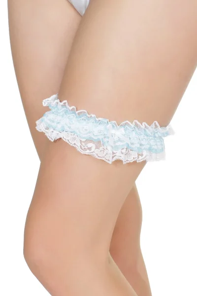 Gathered Lace Leg Garter — image 8 of 10