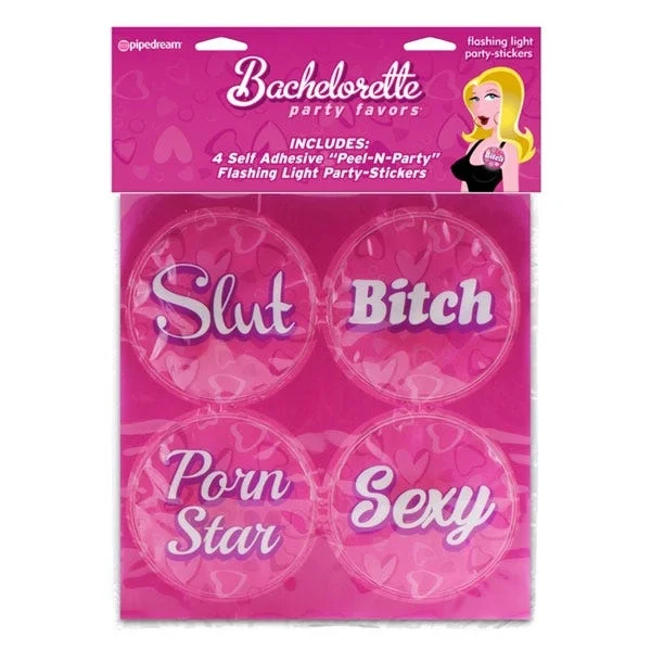 Bachelorette Flashing Light Party Stickers