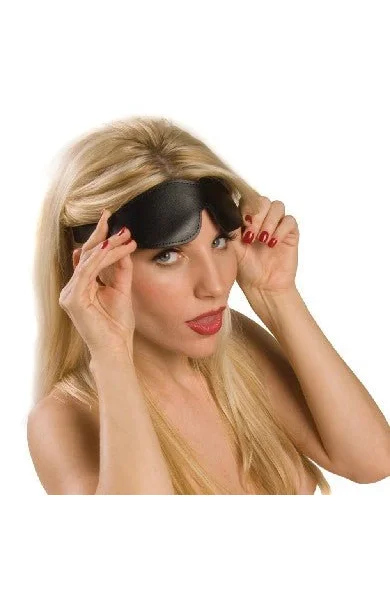 Non-Leather Padded Blindfold Black
