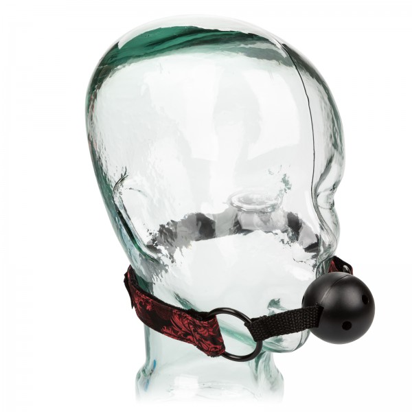 Breathable Ball Gag with Cuffs Kit