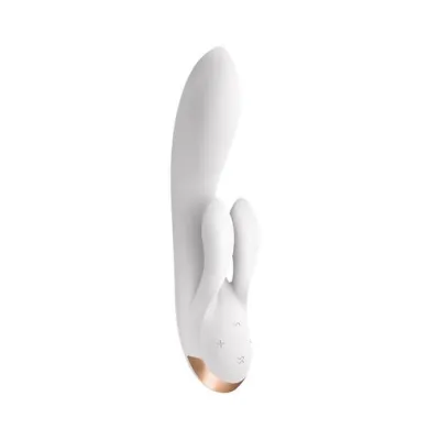 Satisfyer Double Flex White 7 9 Inch
