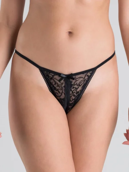 Lovehoney Crotchless Lace G-String