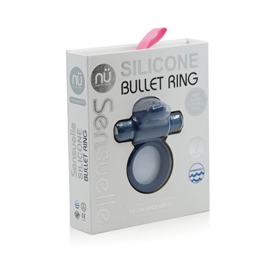 Sensuelle Bullet Cock Ring With Tongue
