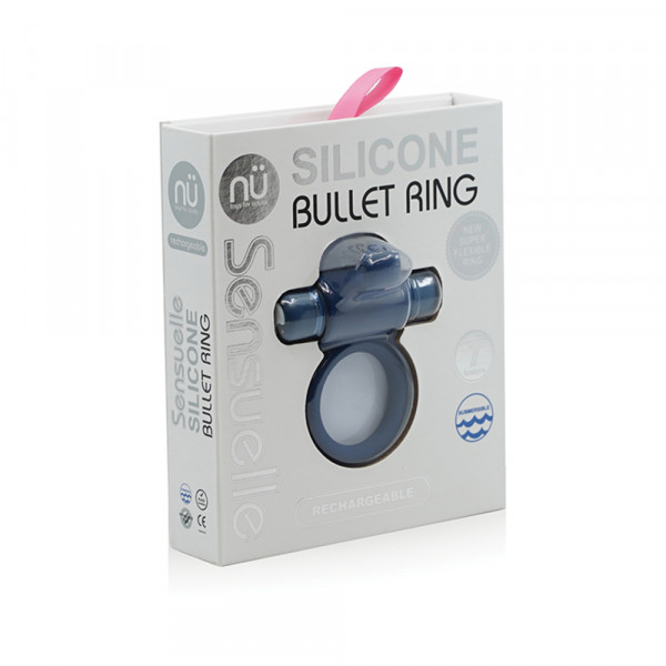 Sensuelle Bullet Cock Ring With Tongue