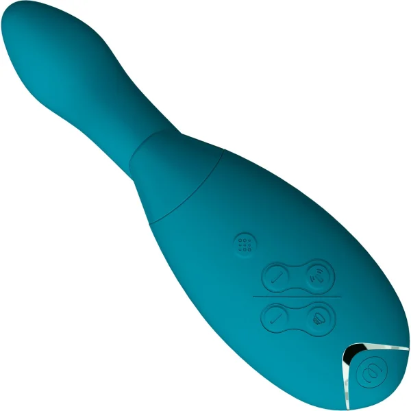 Womanizer DUO 2 Silicone Pleasure Air Clitoral & G-Spot Stimulator - Petrol