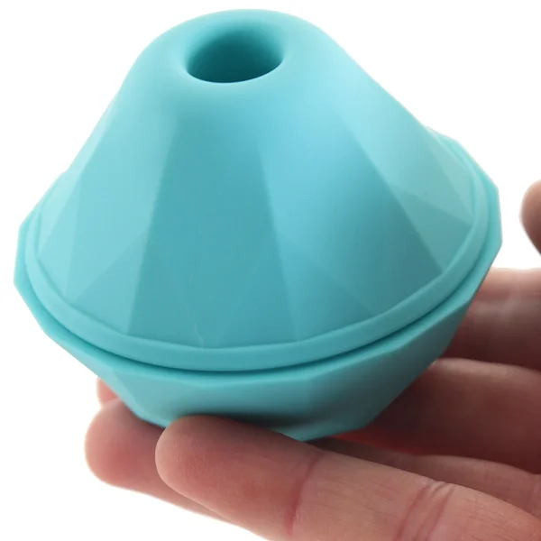 Sugar Pop Jewel Rechargeable Silicone Pressure Wave Clitoral Stimulator - Teal