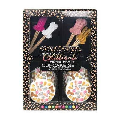 Glitterati Penis Cupcake Decorating Set
