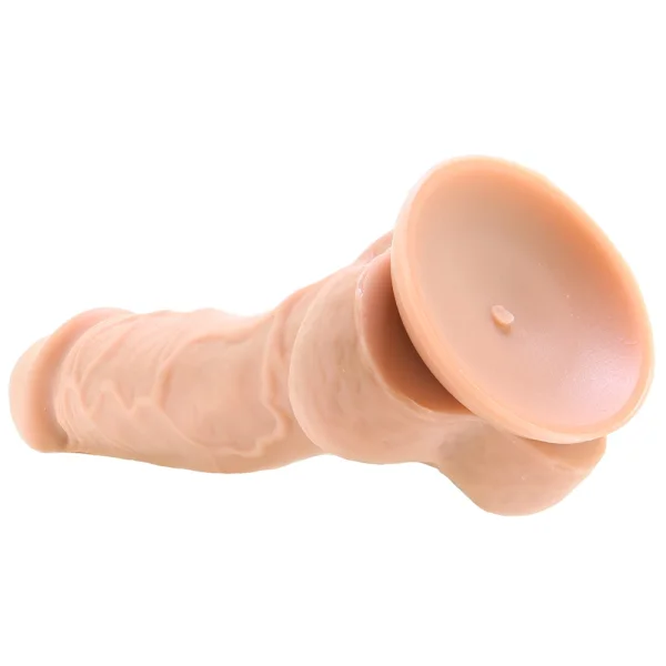 Colours Dual Density 5 Inch Silicone Suction Cup Dildo - Vanilla