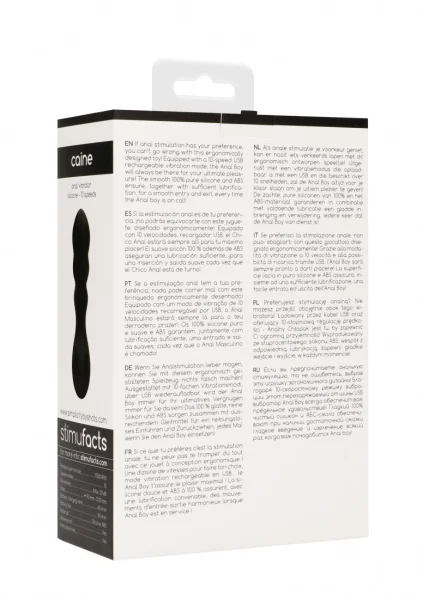 Caine Anal Vibrator - Black
