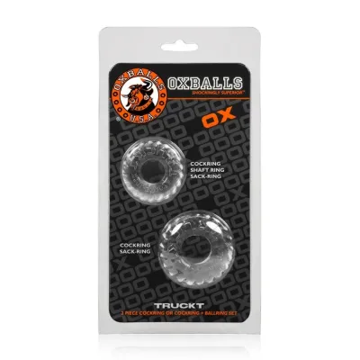 Oxballs Truckt Cockring 2 Pack Clear
