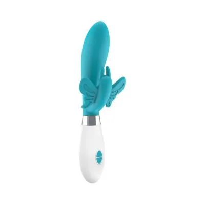 Luna Neon Alexios Ultra soft Silicone Dual Stimulator Turquoise