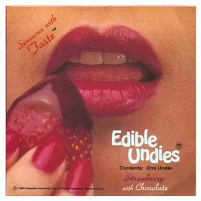 Female Edible Undies Strawberry Chocolate