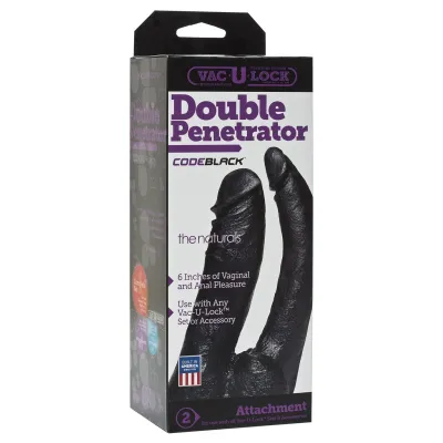 Vac U Lock CODEBLACK Double Penetrator