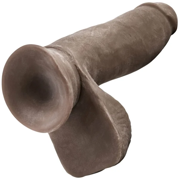 Au Naturel 7 Inch Sensa Feel Dual Density Dildo By Blush - Chocolate