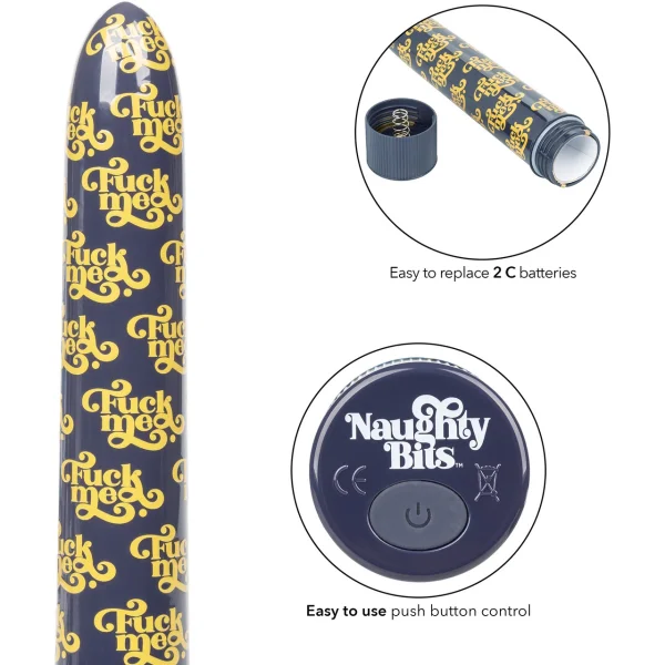 Naughty Bits Fuck Me Personal Waterproof Vibrator By CalExotics