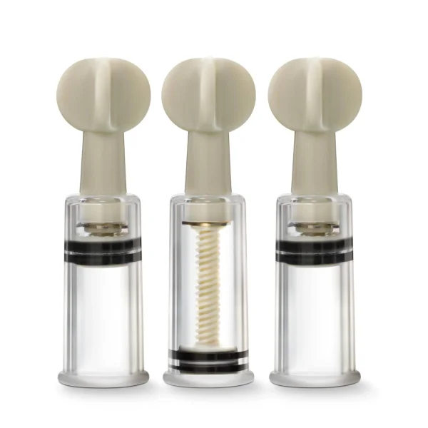 Temptasia Clit And Nipple Twist Suckers Set of 3 Clear