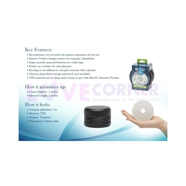 Blowyo Intense Ticklers Oral Super Stroker Clear — image 5 of 6