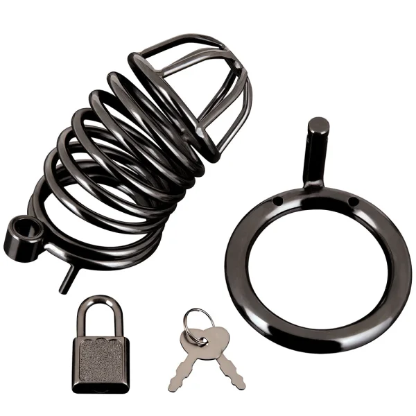 Blue Line Deluxe Steel Chastity Cage