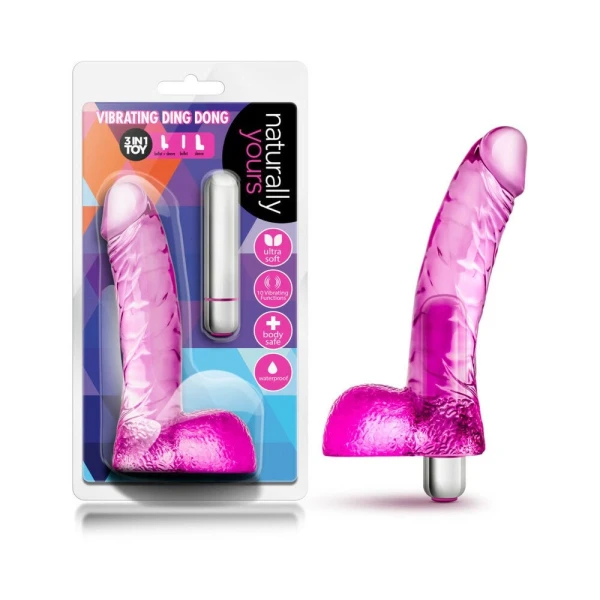 Naturally Yours Vibrating Ding Dong Realistic Dildo — image 19 of 20
