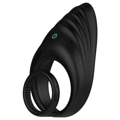 Enhance Vibrating Cock And Ball Ring Black