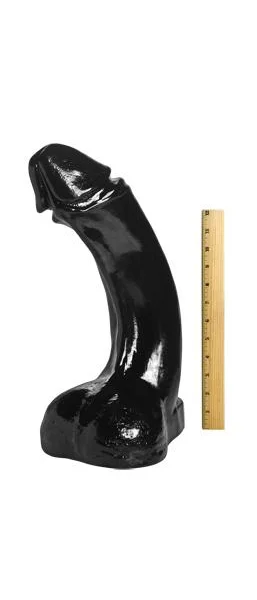 The Annihilator XXXL 18 inches Long 4 inches Wide Dildo Black