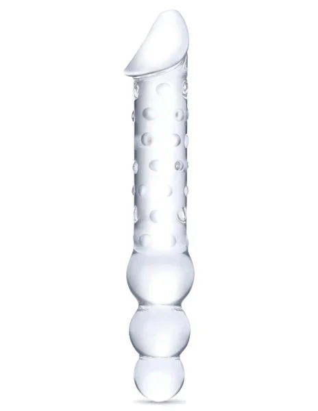 Glas 12" Double Ended Dildo with Beads