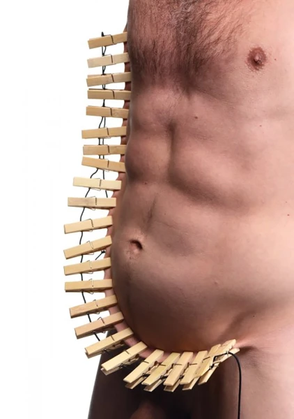 Firecracker Clothespin Body Zipper