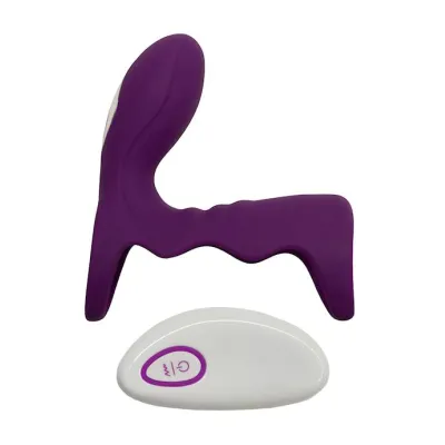 Nix Vibrating Cock And Ball Cage Purple