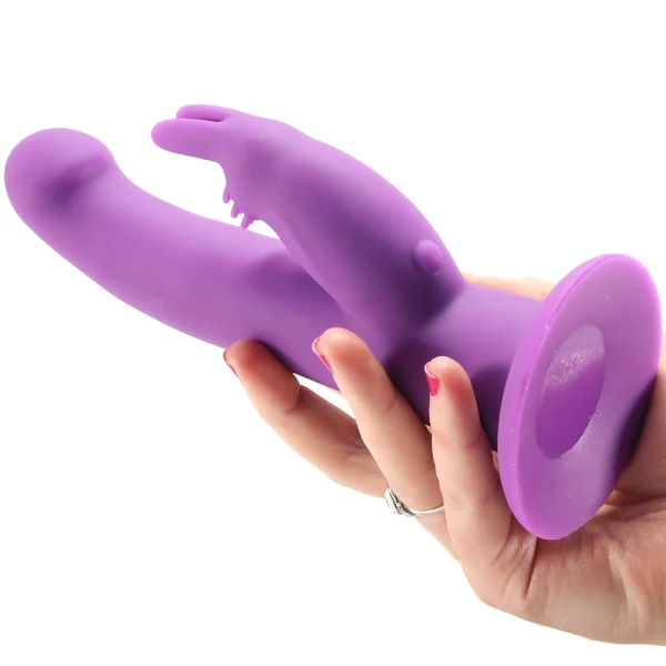 G-Spot Rotating Rabbit Peg Silicone Rechargeable Vibrator by The Rabbit Company - Purple
