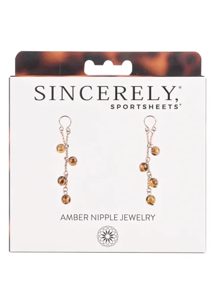 Sincerely Amber Nipple Jewelry