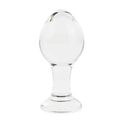 Lucent Oval Glass Butt Plug