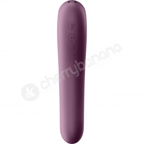 Satisfyer Purple Dual Kiss 2 In 1 Vibrating & Pressure Wave Stimulator