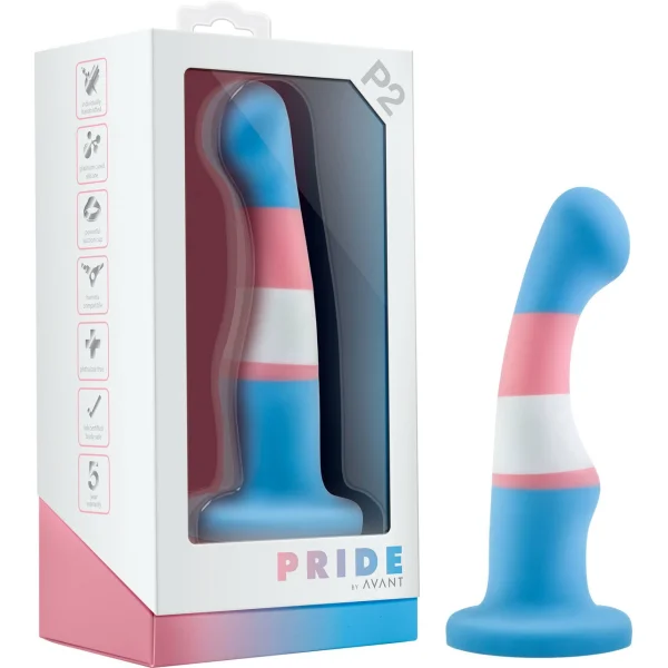 Avant Pride P2 True Blue G-Spot Silicone Dildo