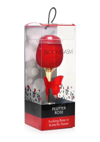 Bloomgasm Flutter Rose Clit Sucking Stimulator with Butterfly Teaser — image 11 of 12