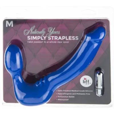 Medium Vibrating Strapless Strap On