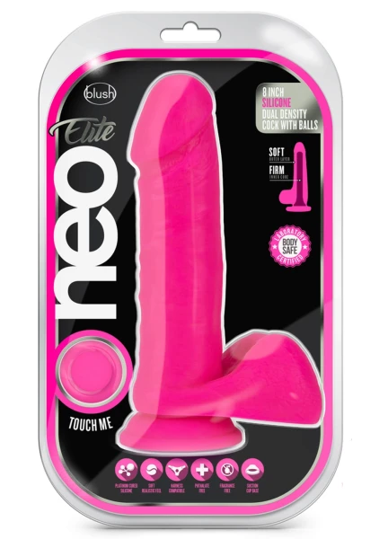 Neo Elite 8 Inch Silicone Dual Density Cock