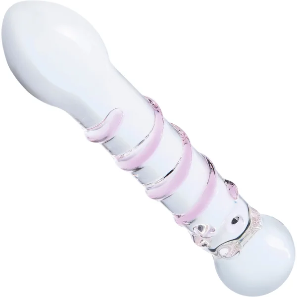 Gläs Spiral Staircase Full Tip G-Spot Glass Dildo