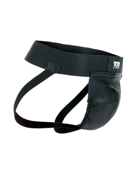 Tom Of Finland Leather Jock Strap - Black -  M/l