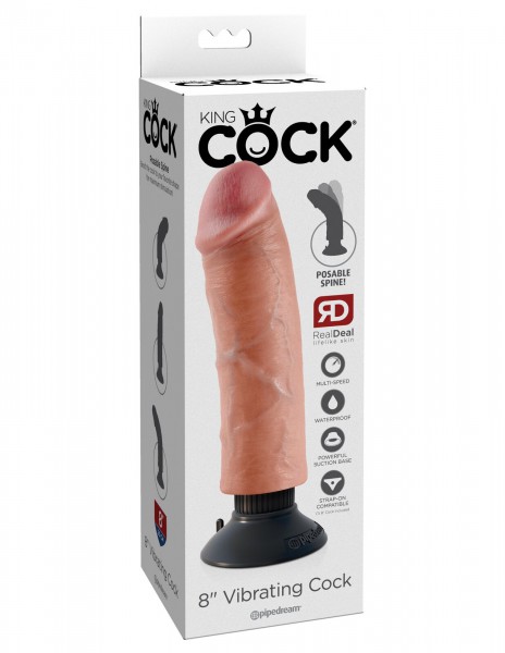 8" Vibrating Cock