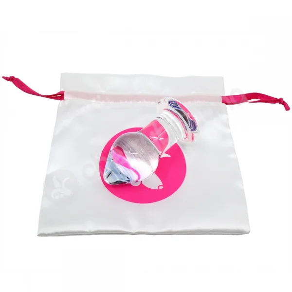 Crystal Pleasures Glass Purple Rain Butt Plug