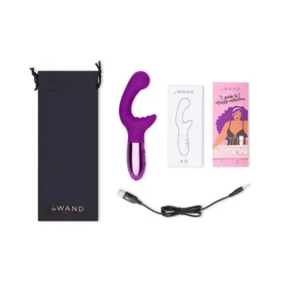 Le Wand Xo Double motor Wave Rechargeable Vibrator Cherry