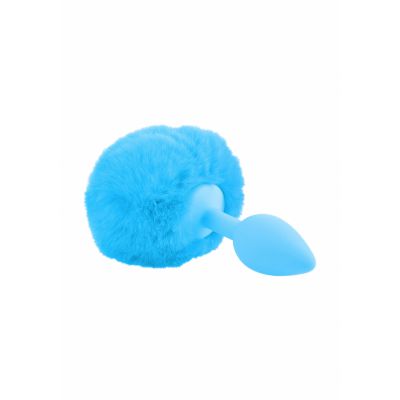 Bunny Tail Blue Butt Plug