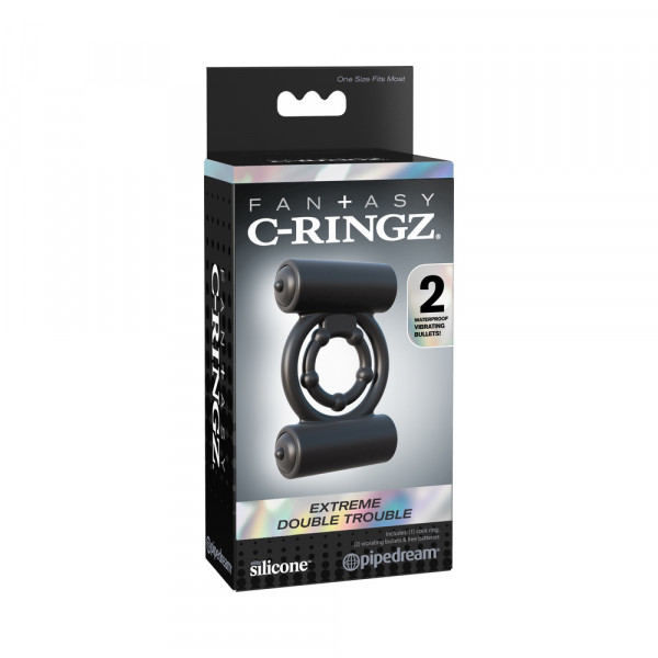Fantasy C-Ringz Extreme Double Trouble Black Ring