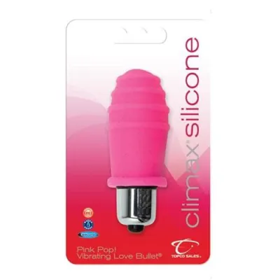 Climax Silicone Vibrating Bullet Pink Pop