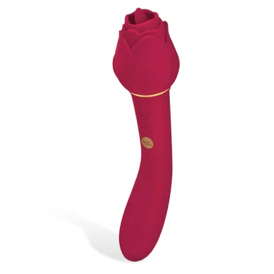Secret Kisses Rosegasm Lingo 8 Clitoral Stimulator G Spot Vibrator with Flickering Tongue