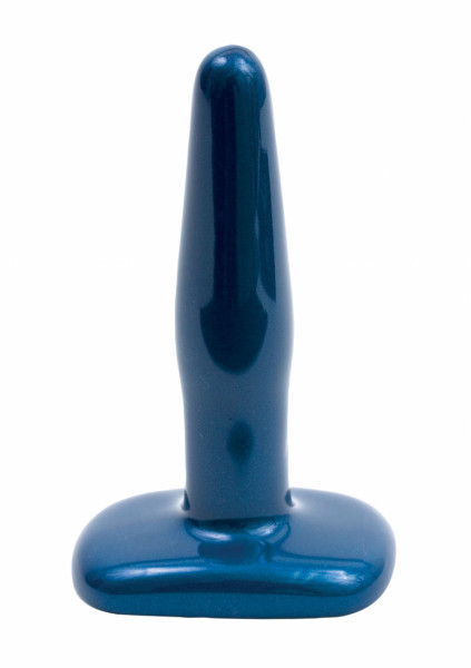 Iridescent Butt Plug - Small - Blue - Glass Butt Plug