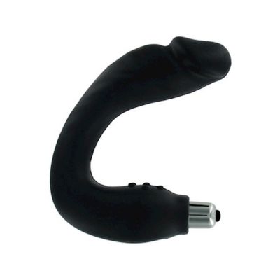 Realistic Vibrating P spot Massager Black 9 5 Inch