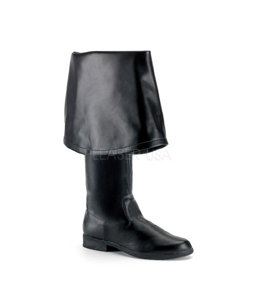 MAVERICK-2045 - Men\'s 1 1/2"Black Pirate BT W/ 11" Bell Cuff