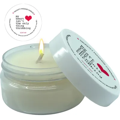 Kama Sutra Naughty Massage Candle My Heart Isn t The Only Thing Throbbing Scent 69 1 7 oz