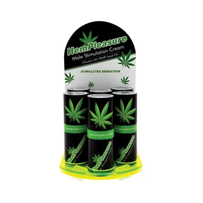 Hempleasure For Men 6 Bottle Display 5oz Each